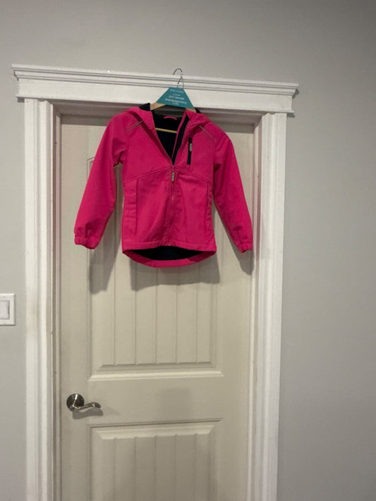 Bright pink George Fall or Spring Girls’ jacket, Kids 7 & 8 (small)