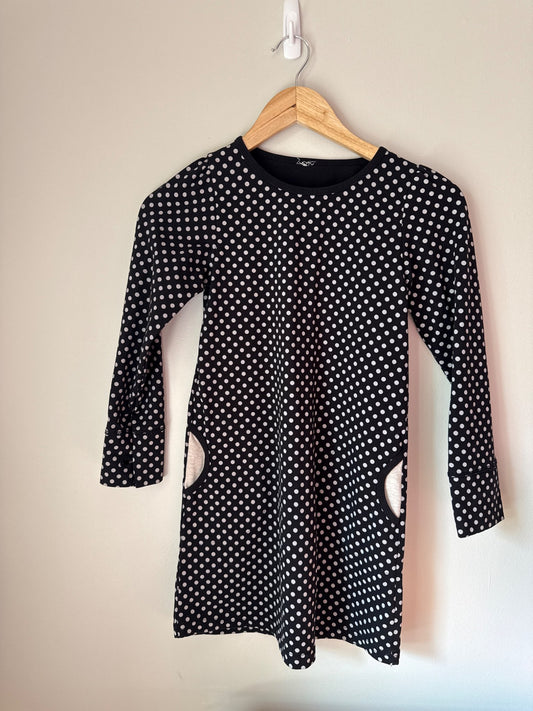 Peekaboo Beans kids dress, Kids 7 & 8 (small)