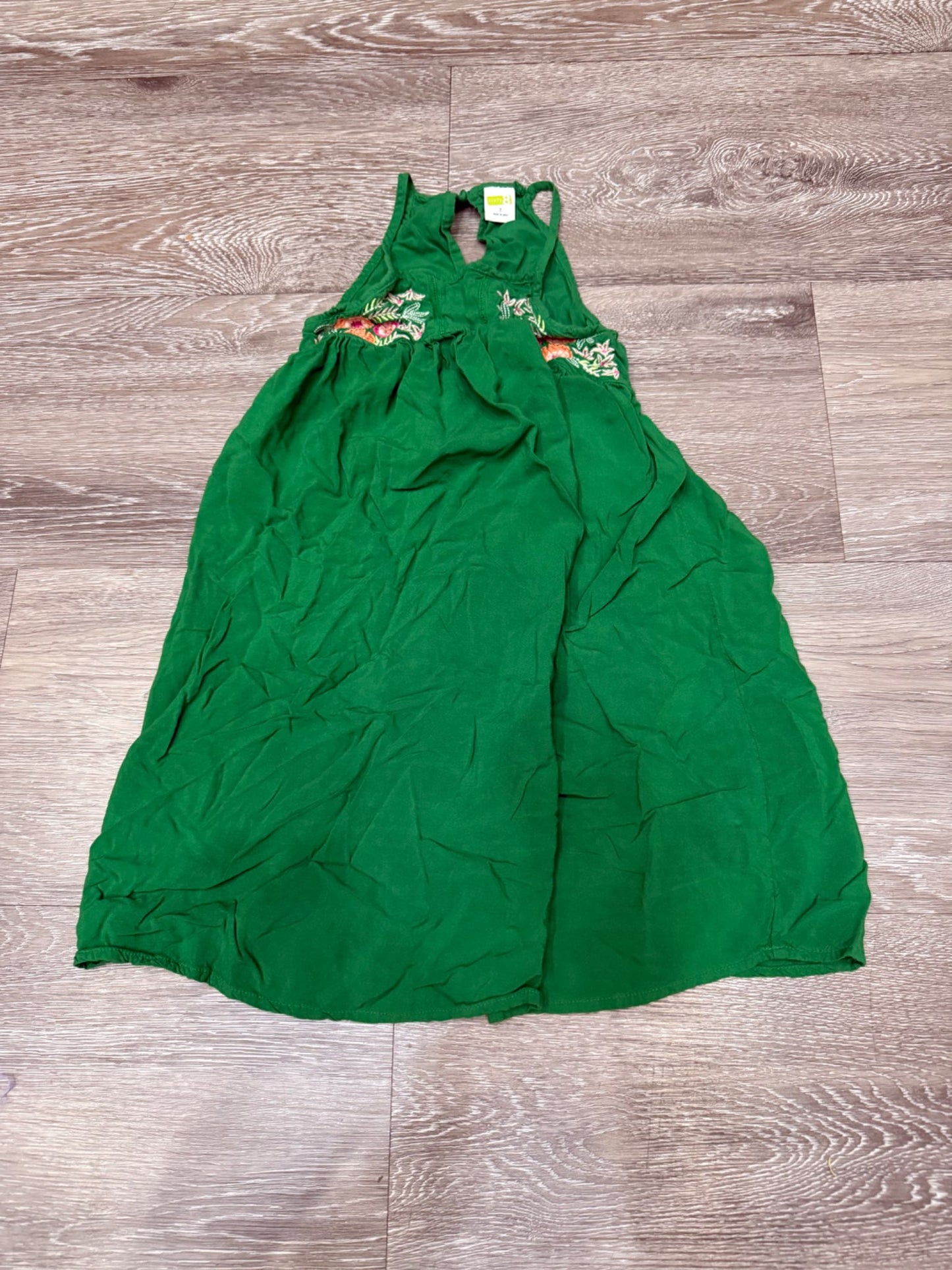 Crazy 8 green summer dress, Kids 7 & 8 (small)