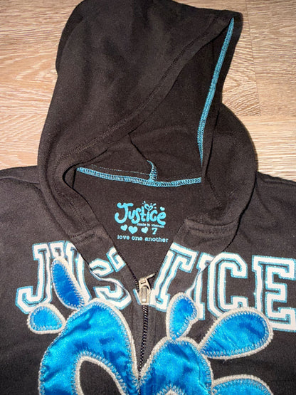 Justice Hoodie Size 7, Kids 7 & 8 (small)