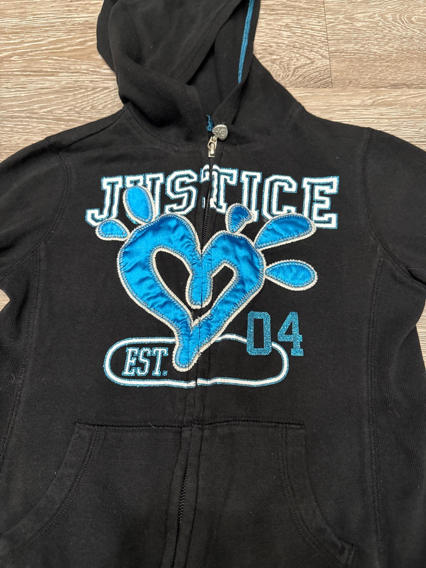 Justice Hoodie Size 7, Kids 7 & 8 (small)