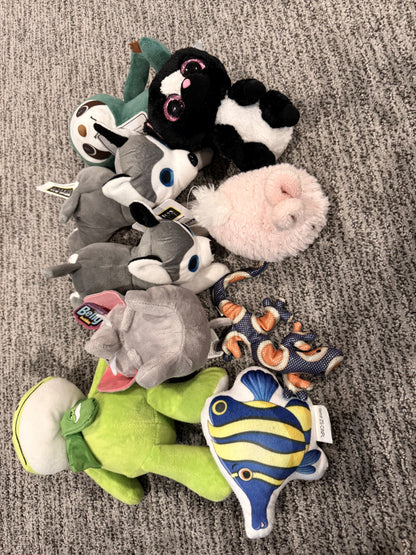 Set of 9 Random Plush