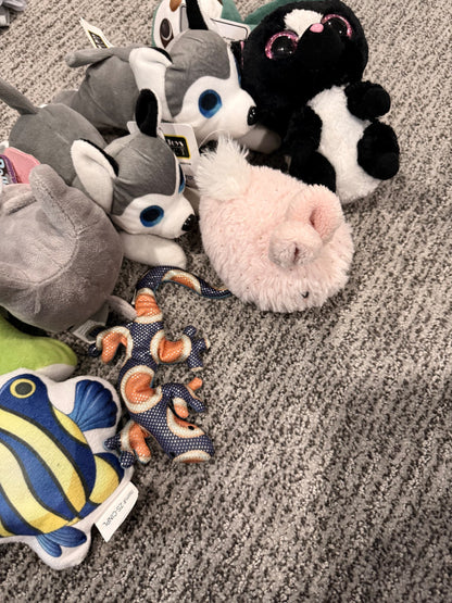 Set of 9 Random Plush