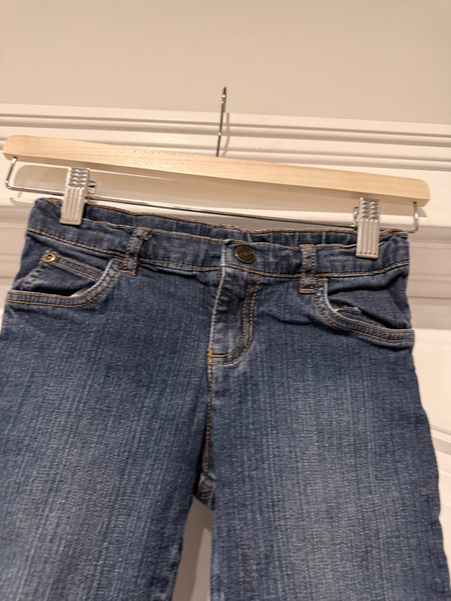 Girls long frayed jean shorts, Kids 8