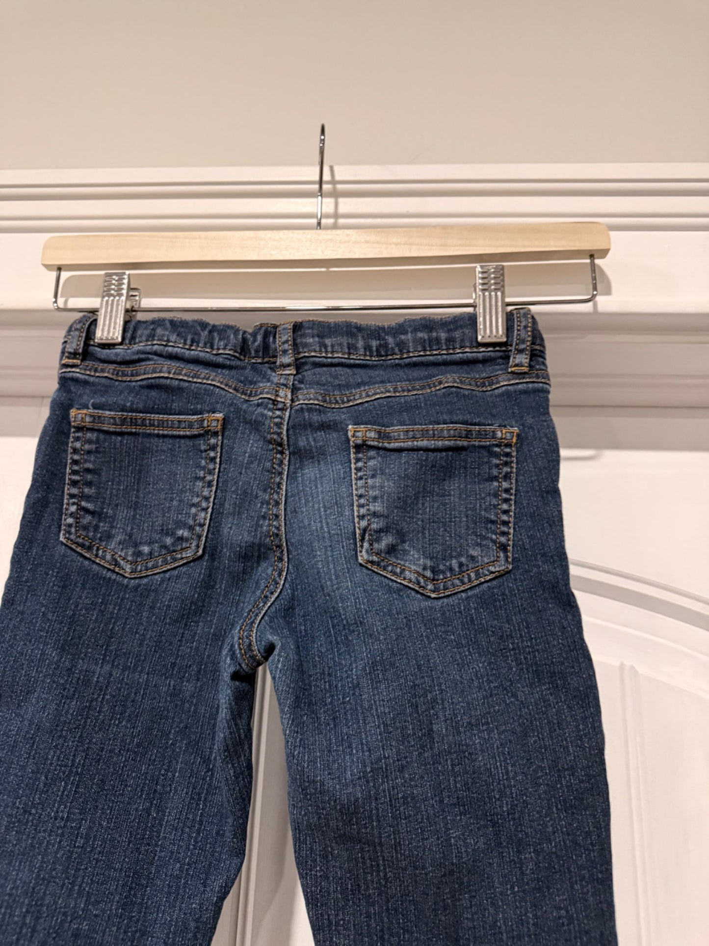 Girls long frayed jean shorts, Kids 8