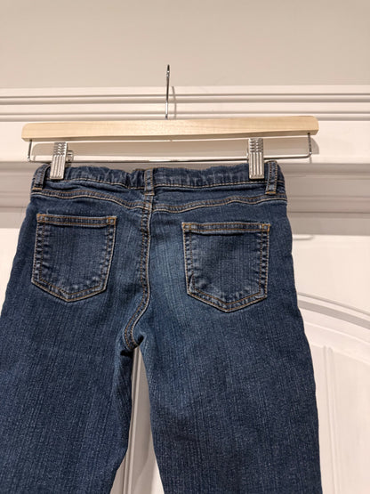 Girls long frayed jean shorts, Kids 8