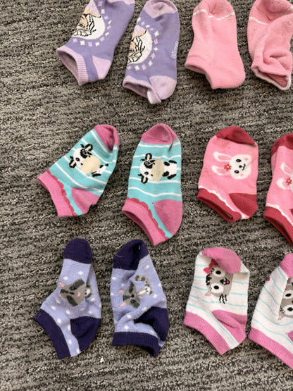 Nine sock set with cat ears
