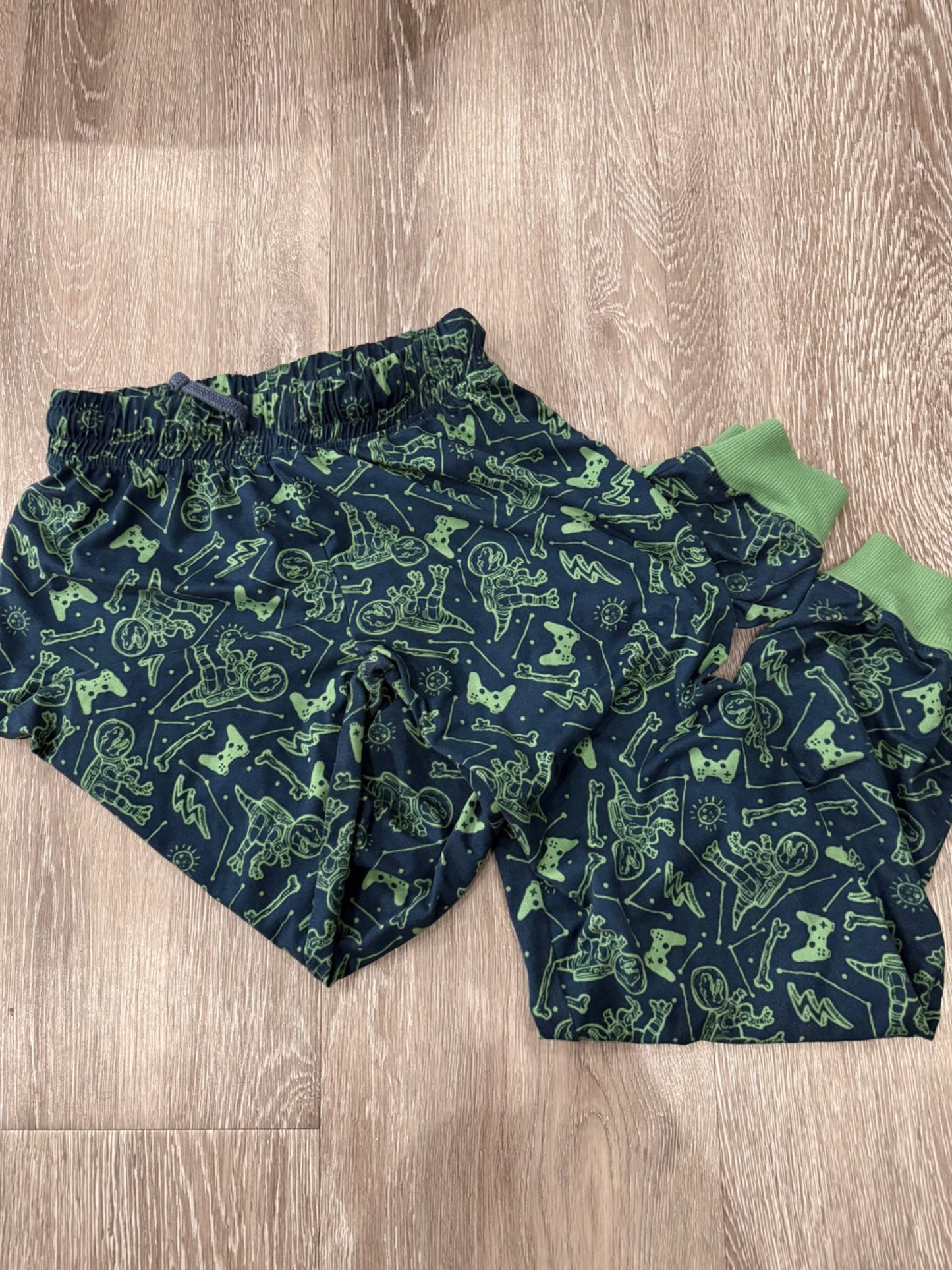 Gravity boys size large dinosaur motif pajama pants, Kids 14
