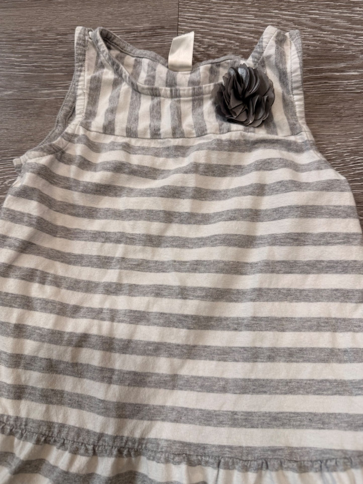 Girls Striped Osh Kosh dress with flower, Kids 7