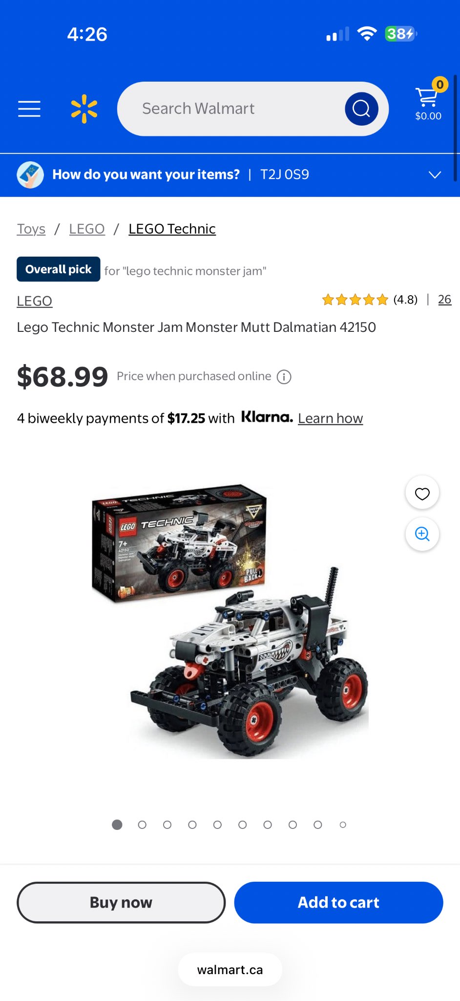 Brand new Monster Truck Lego Set. MSRP over $65
