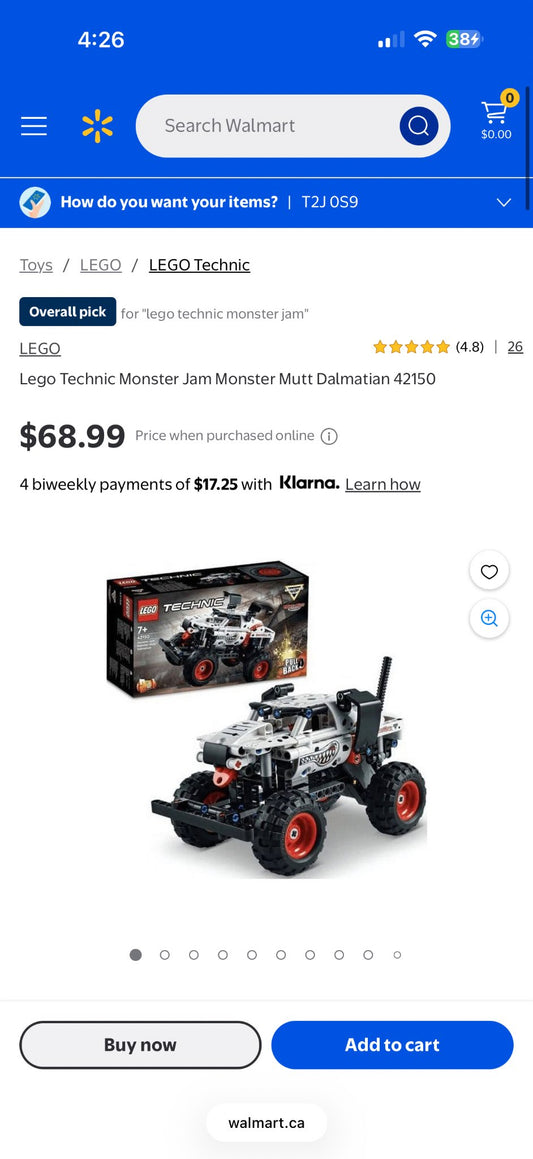 Brand new Monster Truck Lego Set. MSRP over $65