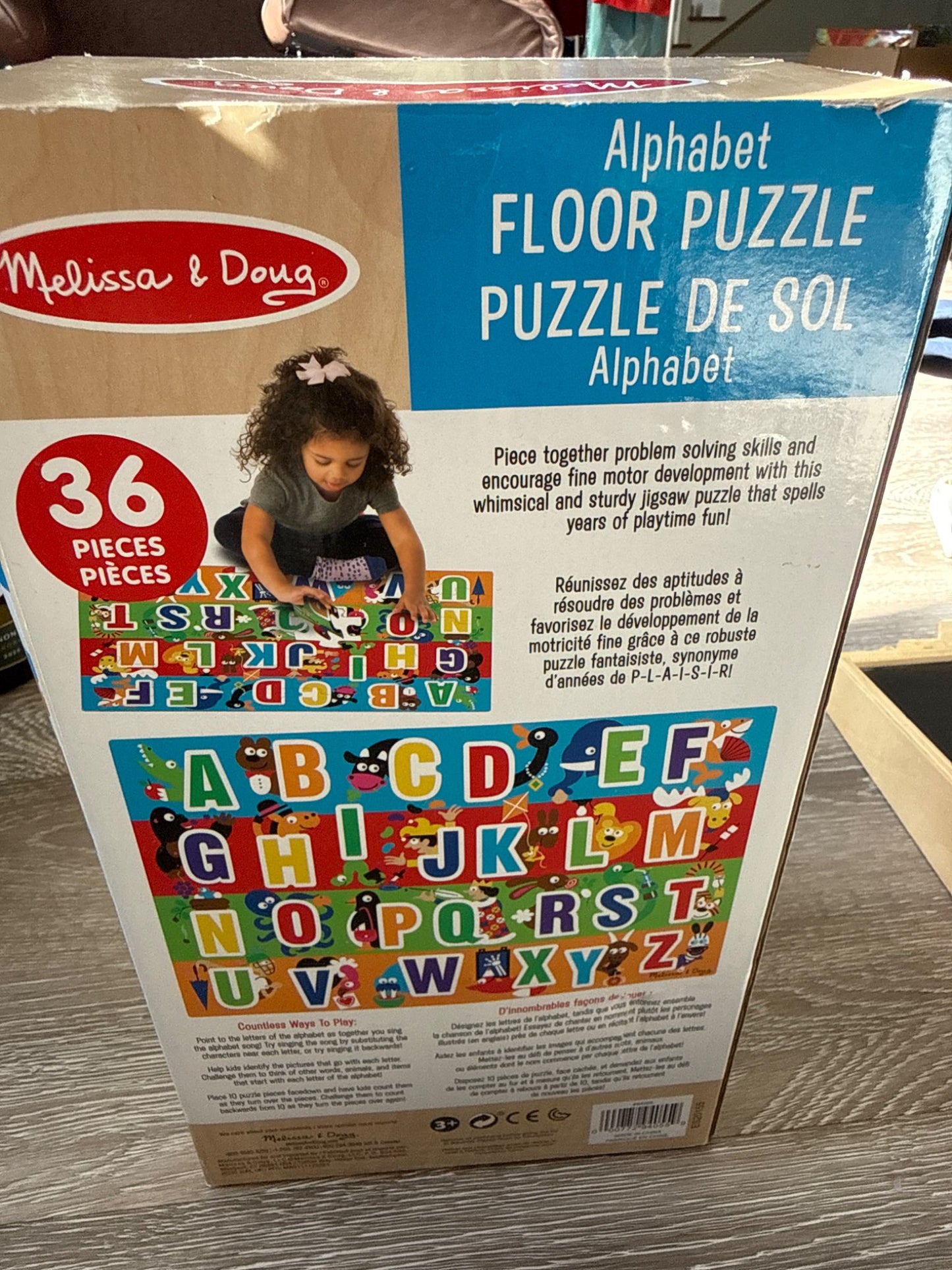 Melissa & Doug Alphabet Floor Puzzle MSRP over $45 Canadian