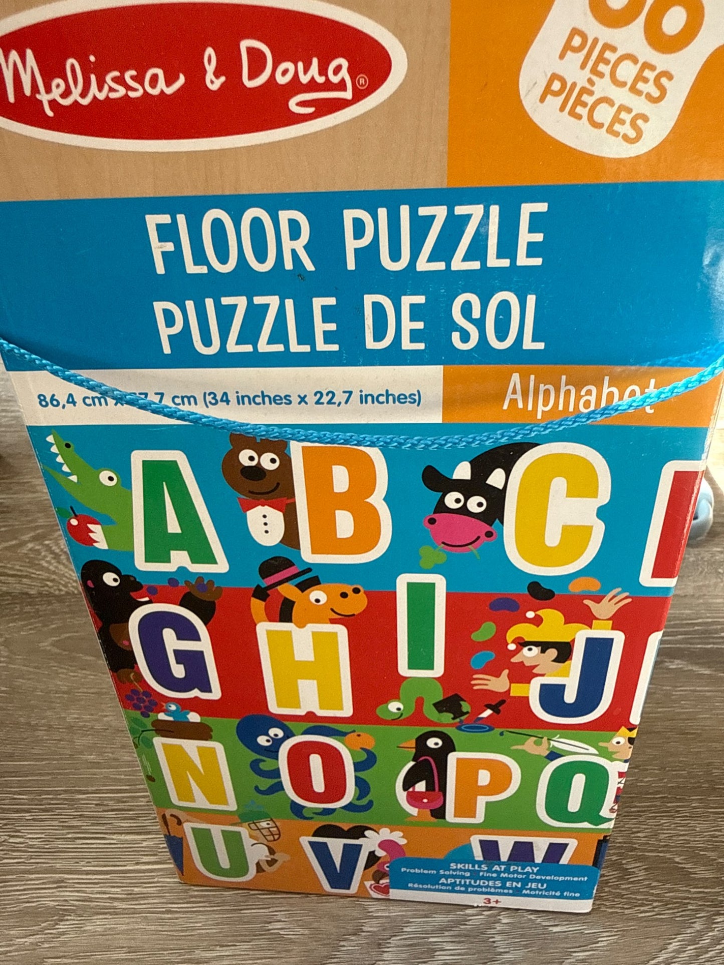 Melissa & Doug Alphabet Floor Puzzle MSRP over $45 Canadian