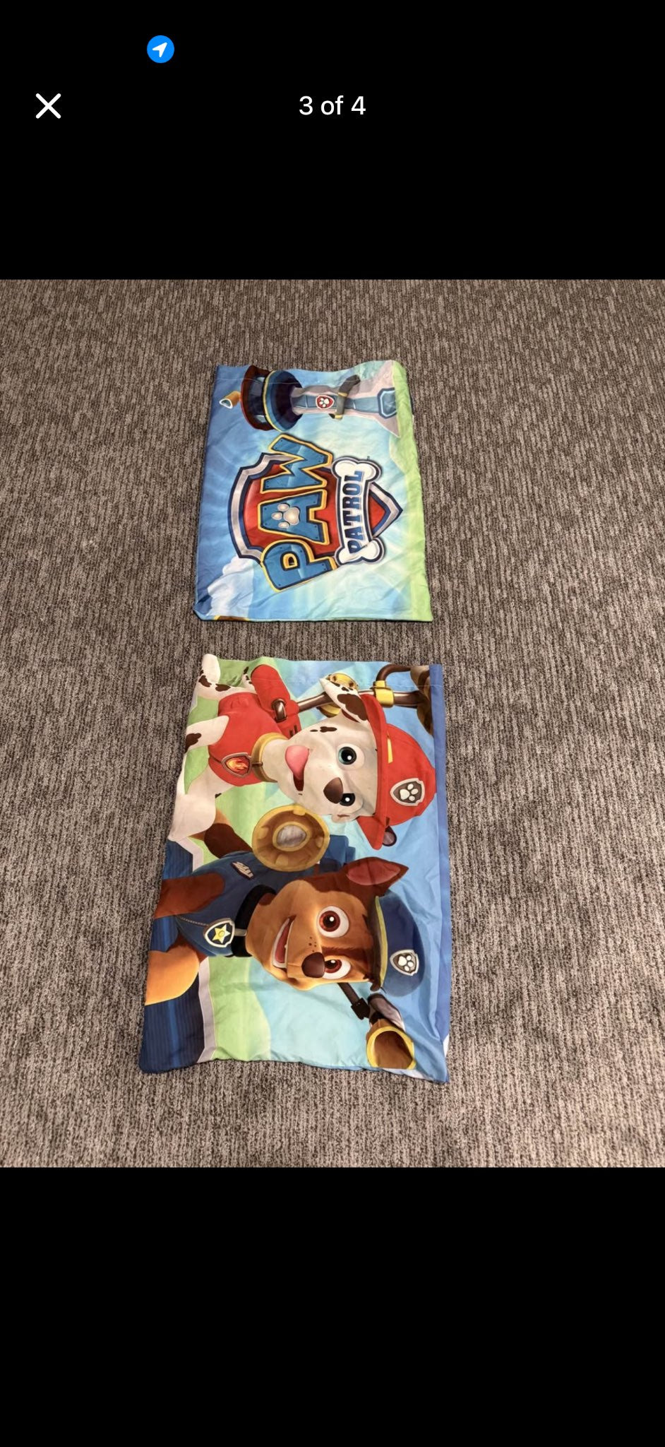 Kids Paw Patrol Twin Sheet and Pillowcase set MSRP over $47.00