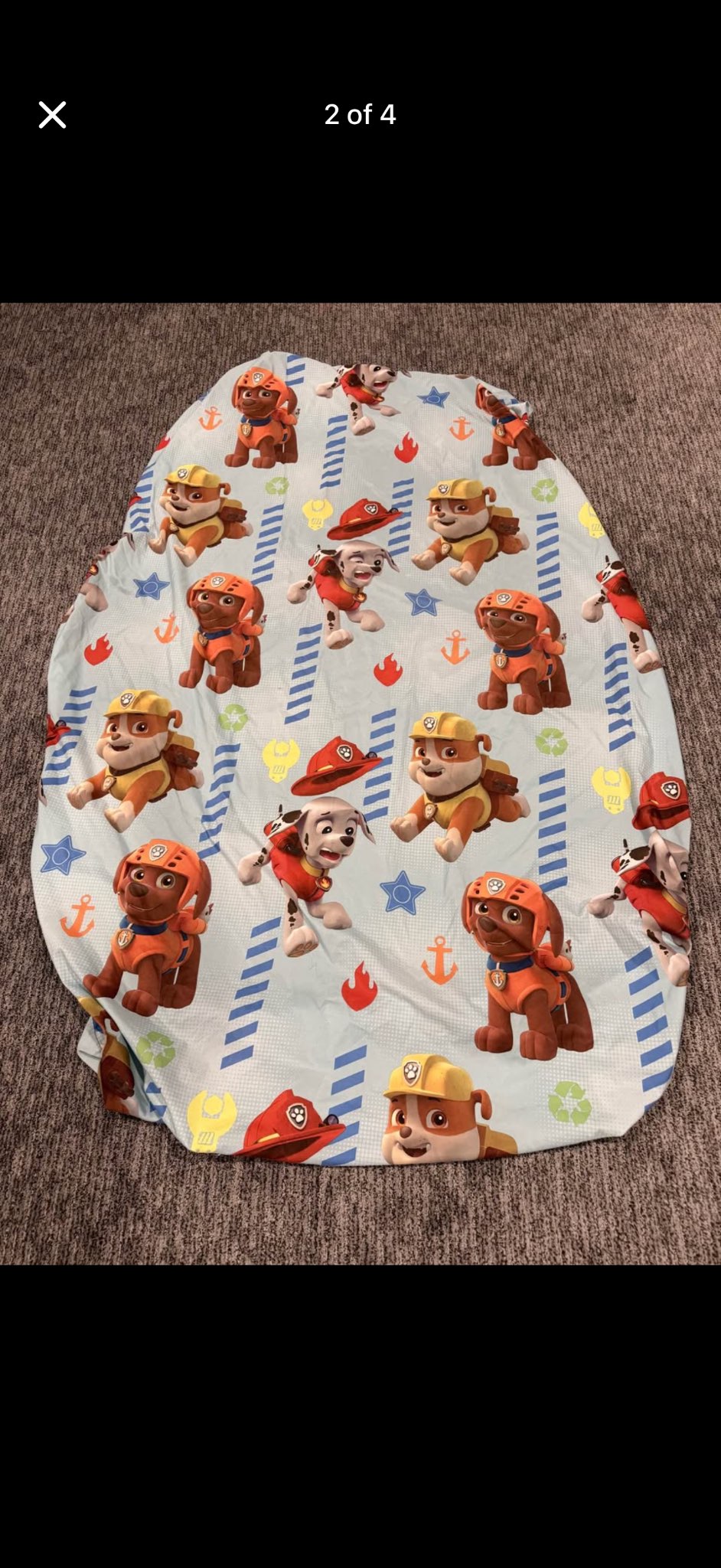 Kids Paw Patrol Twin Sheet and Pillowcase set MSRP over $47.00
