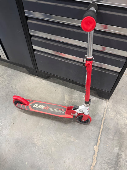 Red and black scooter