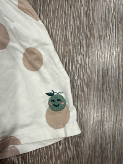 Polarn O. Pyret large size 6-9 polkadot dress with pea motif, Kids 9 Month (6-9M)