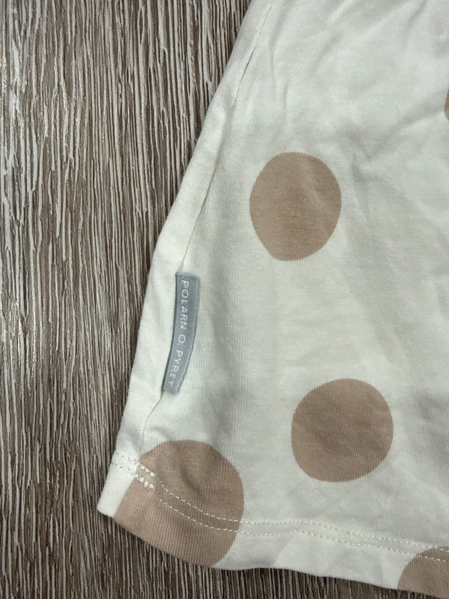 Polarn O. Pyret large size 6-9 polkadot dress with pea motif, Kids 9 Month (6-9M)