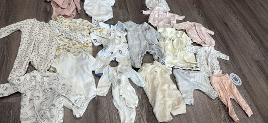 Newborn onesies and pants by John Lewis and Partners, Kids Newborn