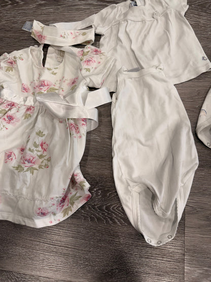 6 month bundle dress with head band, pants and onesies, Kids 6 Month (3-6M)