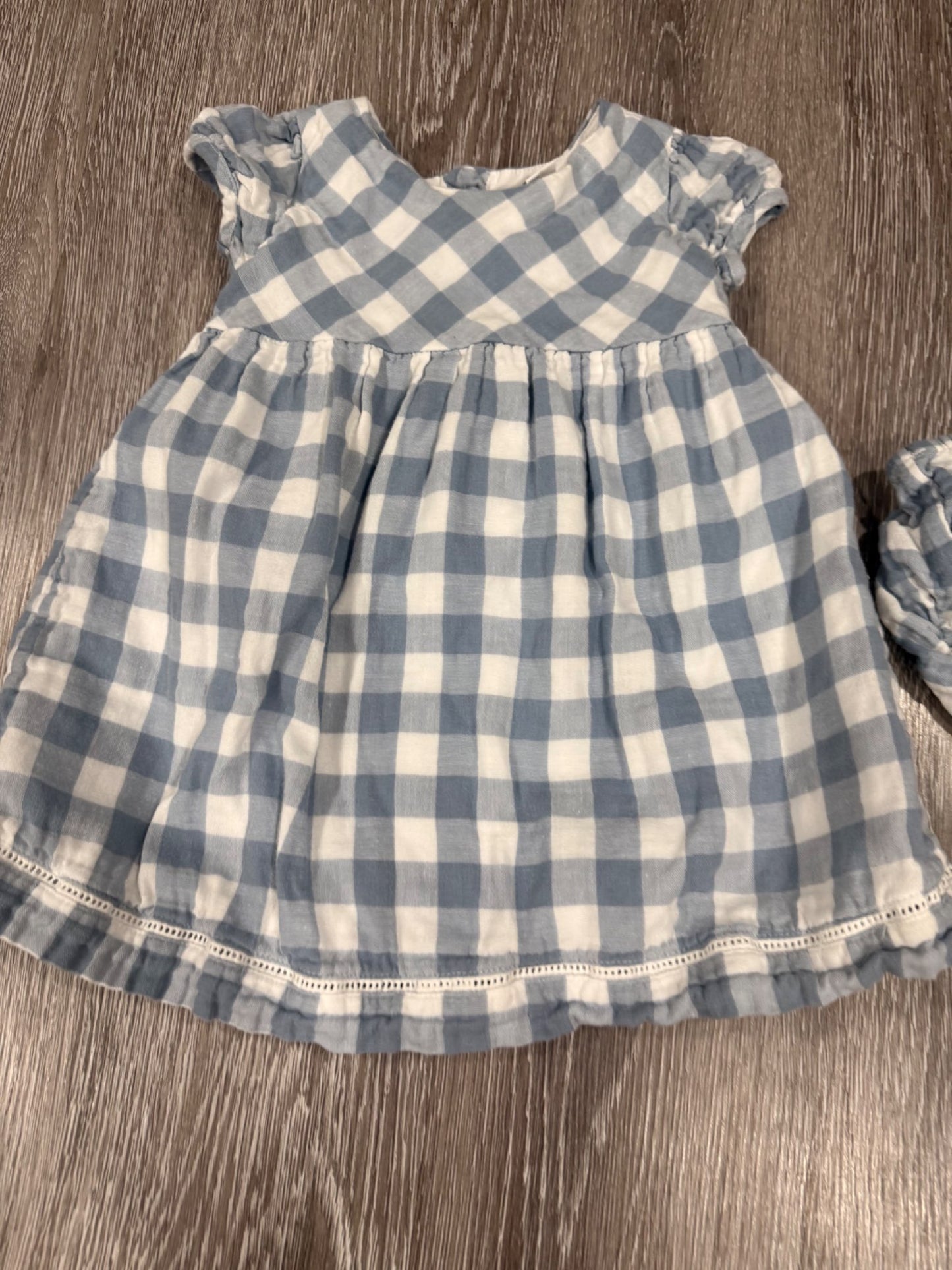 Checked dress with bloomers, Kids 12 Month (9-12M)
