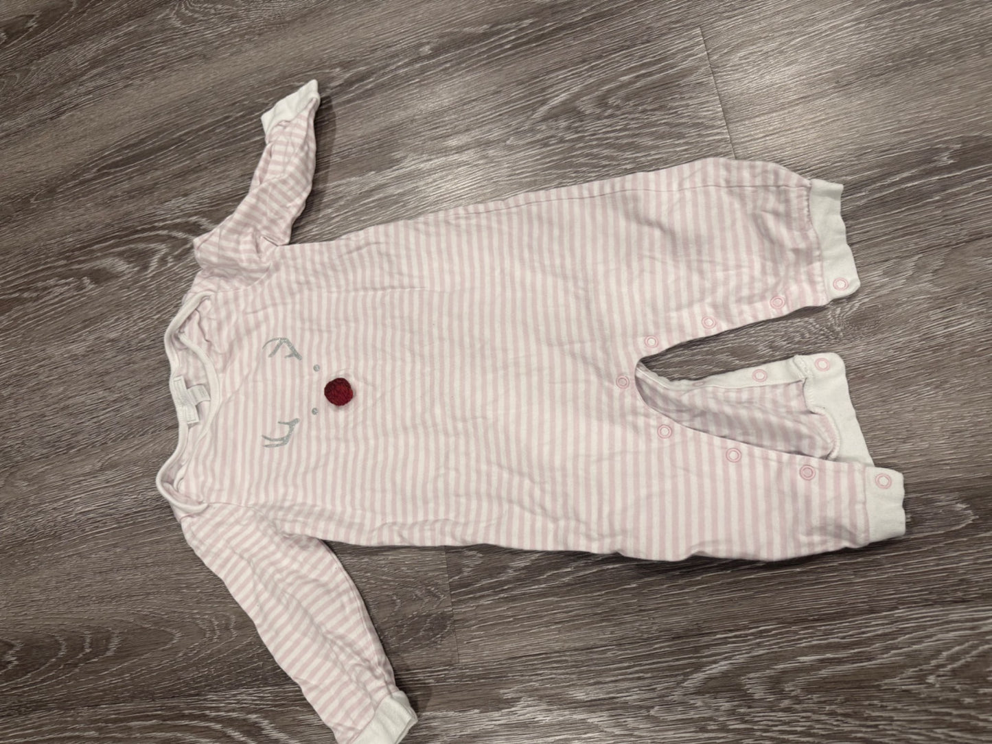 Reindeer Rudolph Christmas onesie pajama, Kids 12 Month (9-12M)