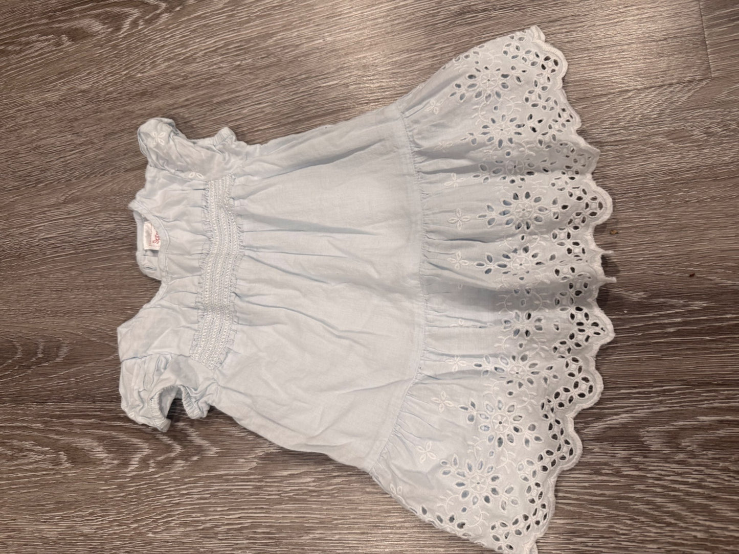 Cute powder blue eyelet dress, Kids 18 Month (12-18M)