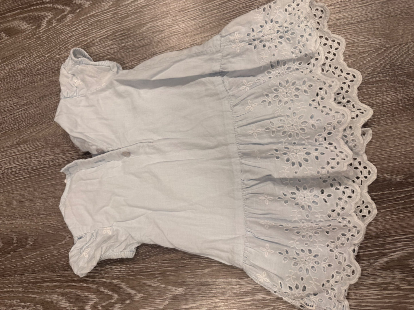 Cute powder blue eyelet dress, Kids 18 Month (12-18M)