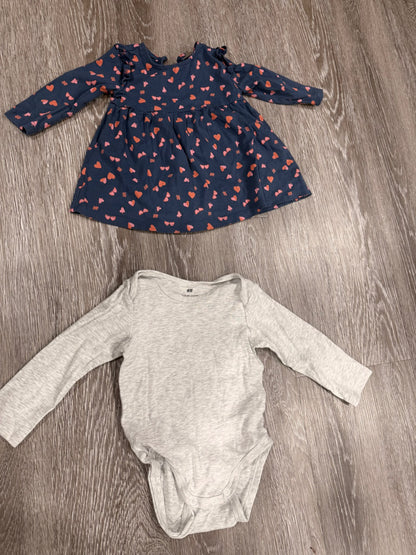 Top and long sleeved onesie  9-12 month bundle, Kids 12 Month (9-12M)