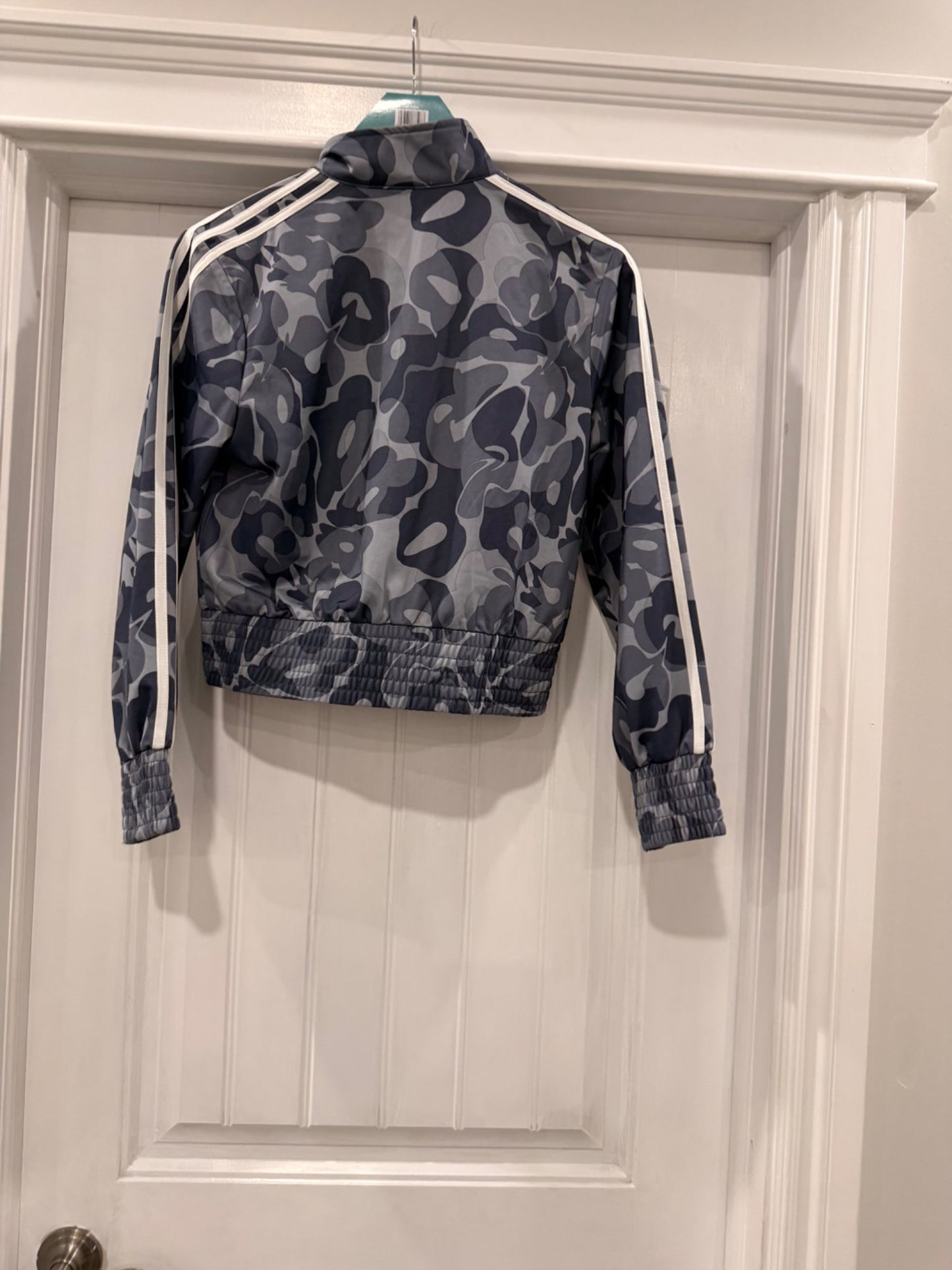 Adidas New With Tags blue Camouflage jacket, Kids 16
