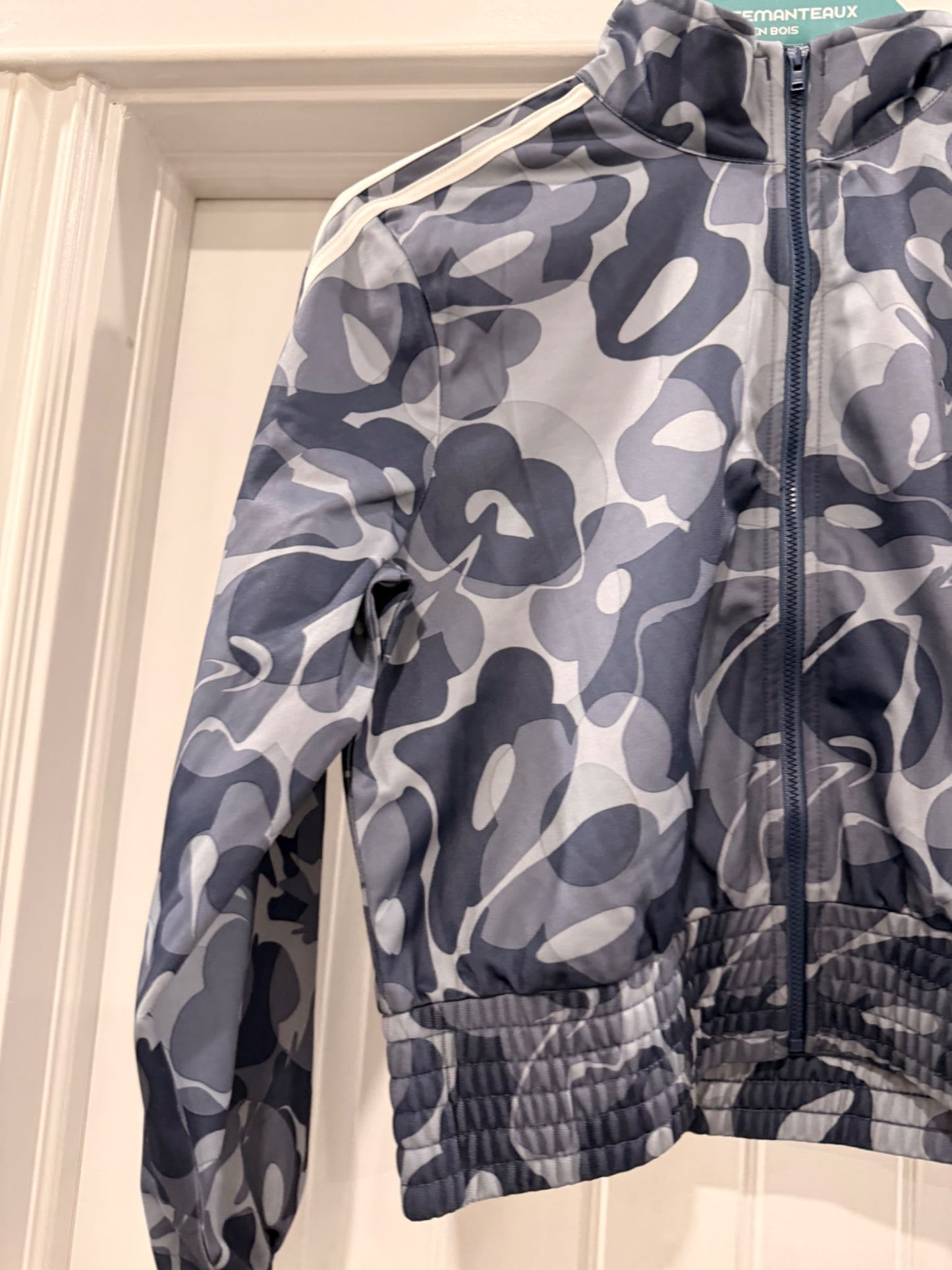 Adidas New With Tags blue Camouflage jacket, Kids 16