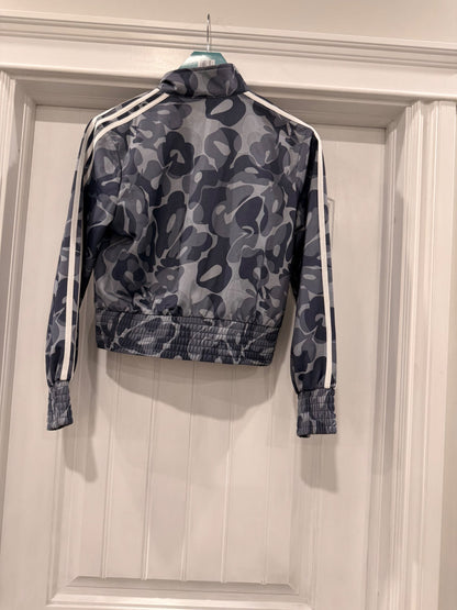 Adidas New With Tags blue Camouflage jacket, Kids 16