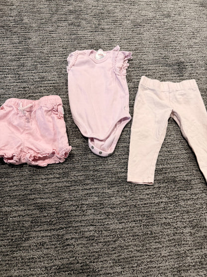 Size 1 pink girls bundle, Kids 12 Month (9-12M)