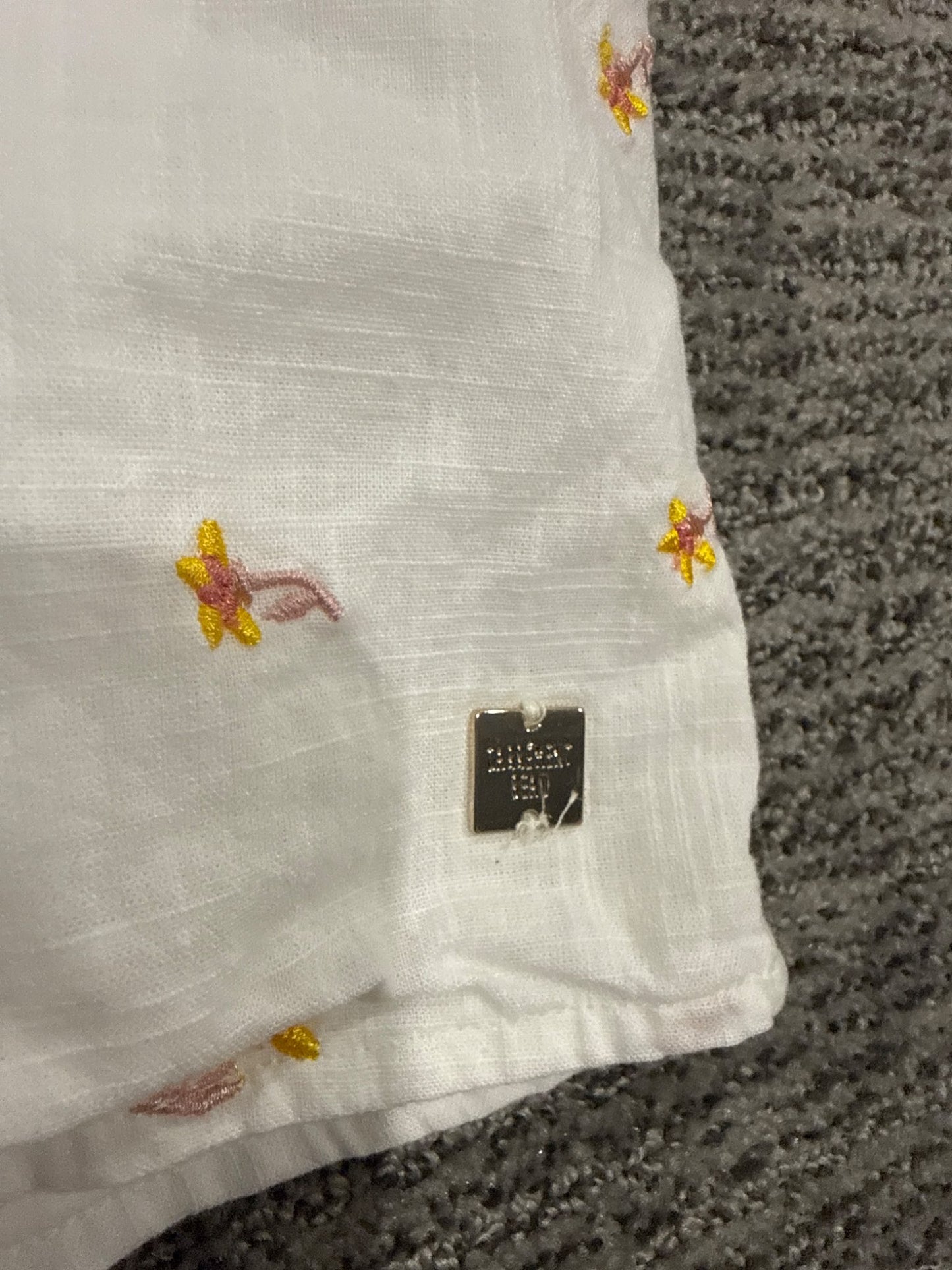 Carrement beau French collection floral embroidered dress with bloomers, Kids 9 Month (6-9M)