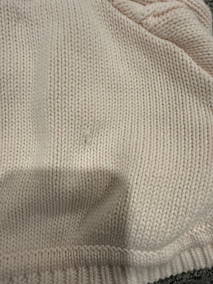 Beba bean pink knit poncho, Kids 6 Month (3-6M)