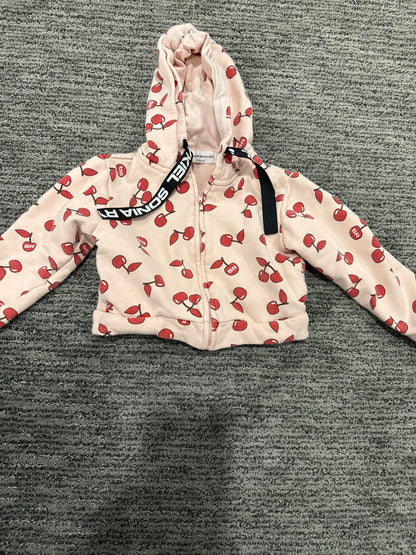 Sonia Rykiel cherry hoodie 4T could fit smaller, Kids 4/4T