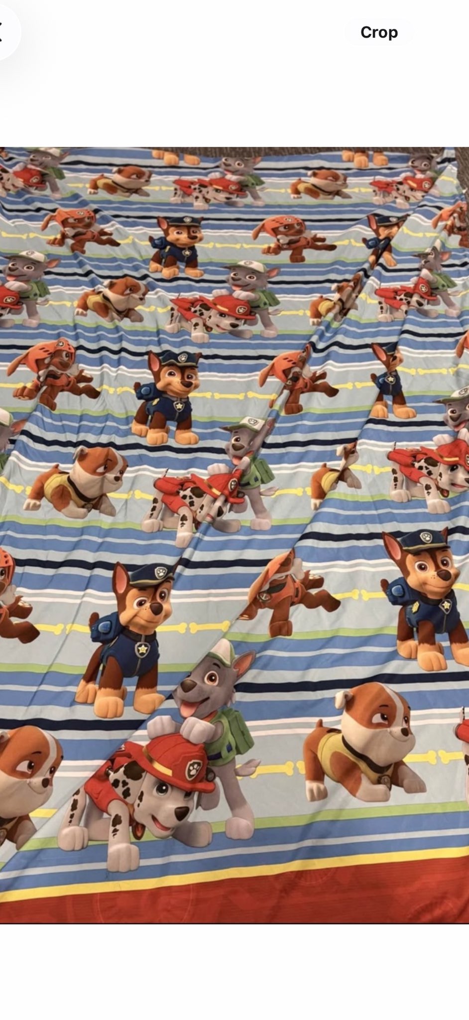 Paw Patrol flat and fitted sheet set- no pillow cases
