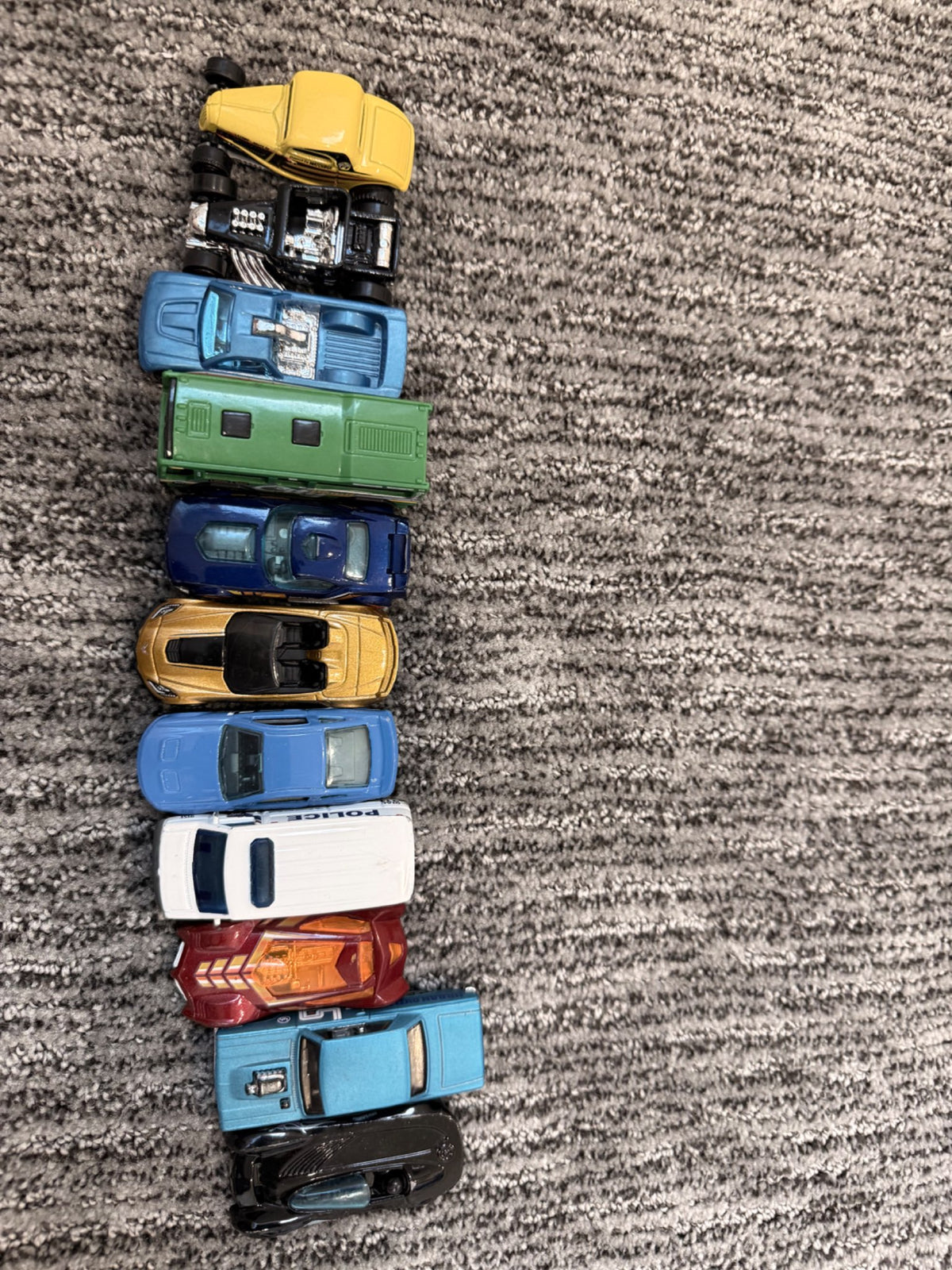 21 toy cars