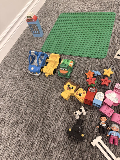 Set of Assorted large building blocks and fun pieces