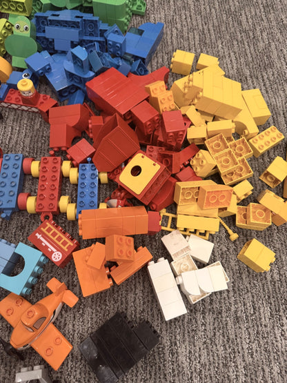 Set of Assorted large building blocks and fun pieces