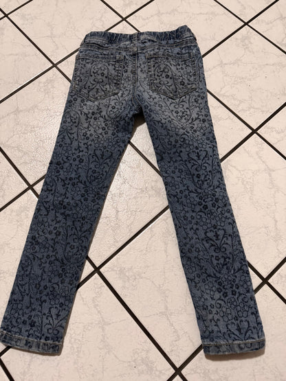 Osh Kosh floral sparkled denim size 6, Kids 6/6X
