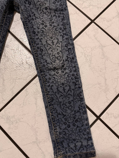 Osh Kosh floral sparkled denim size 6, Kids 6/6X