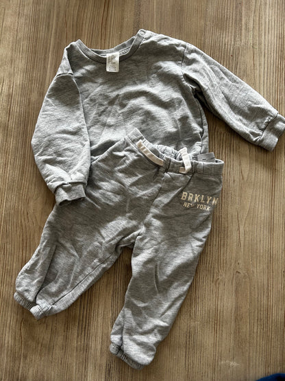Grey sweatsuit, Kids 18 Month (12-18M)