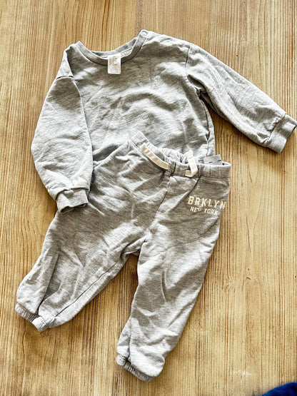 Grey sweatsuit, Kids 18 Month (12-18M)
