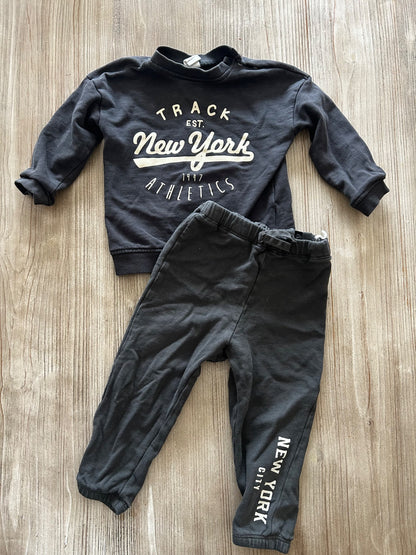 Dark grey sweatsuit, Kids 18 Month (12-18M)