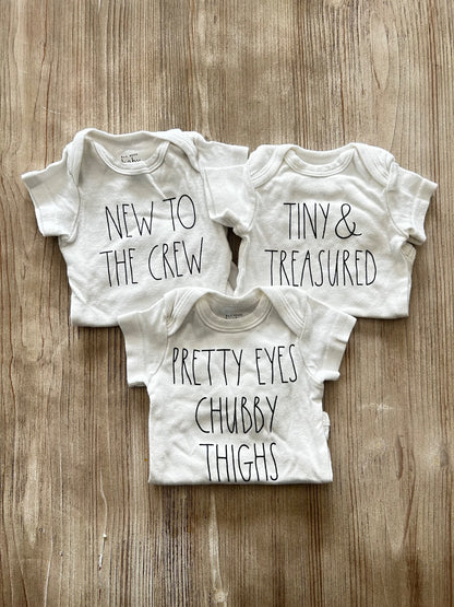 Rae Dunn onesies, Kids 3 Month (0-3M)