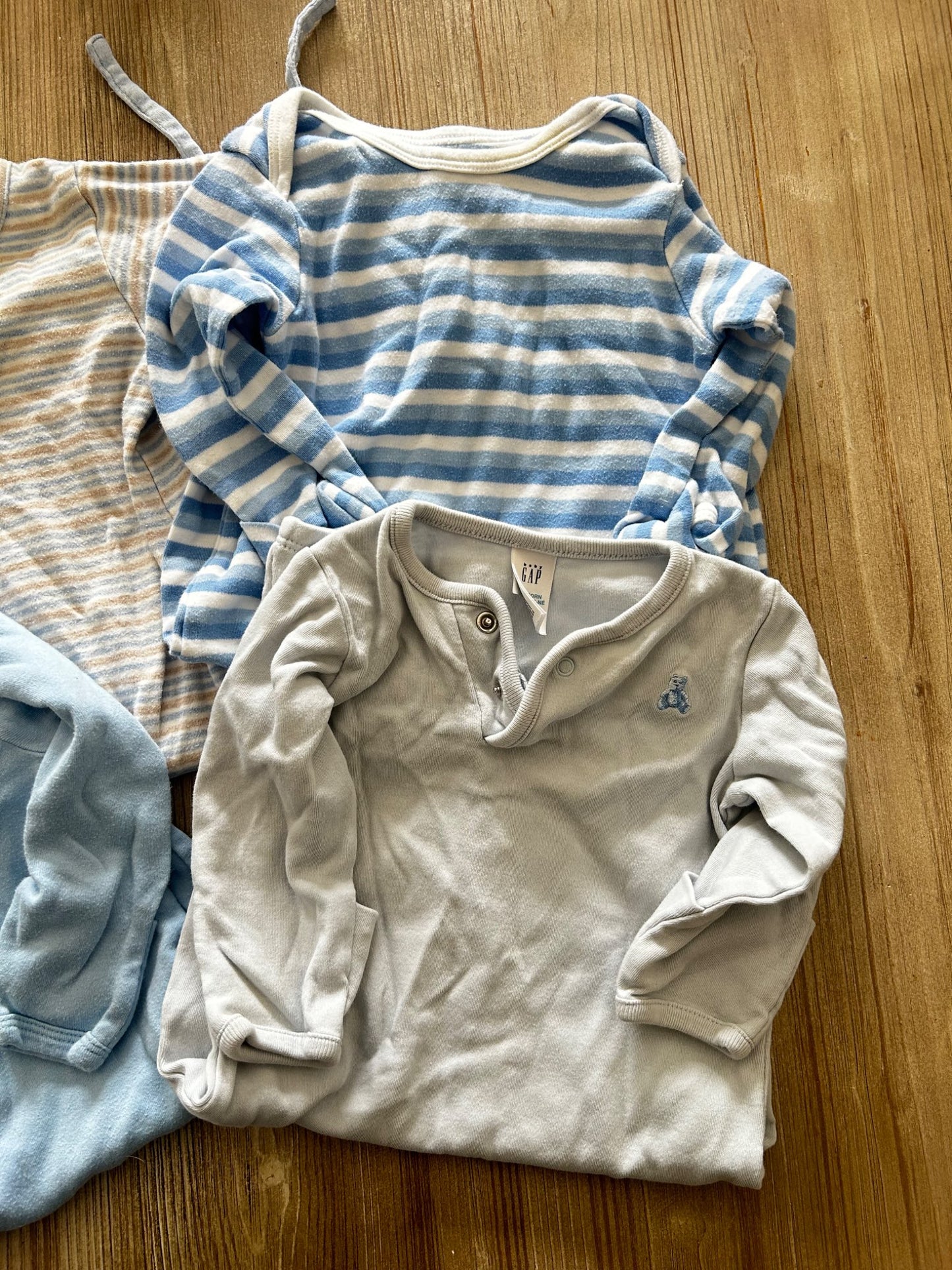 Newborn sleep pjs with tie bottom, Kids Newborn