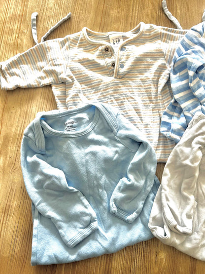 Newborn sleep pjs with tie bottom, Kids Newborn