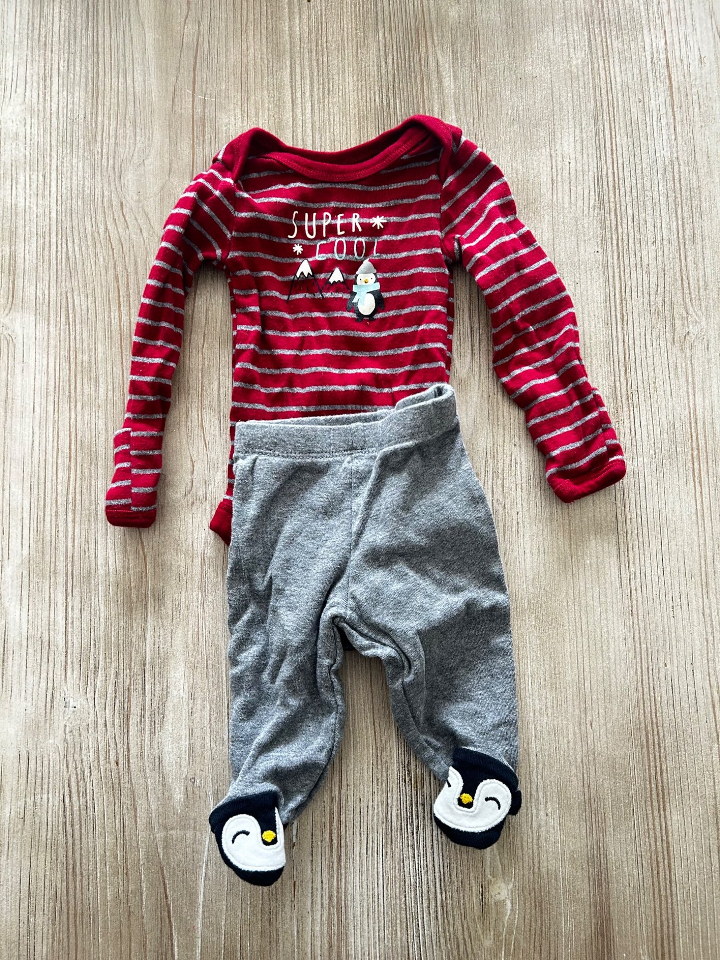 Penguin two piece outfit, Kids Newborn