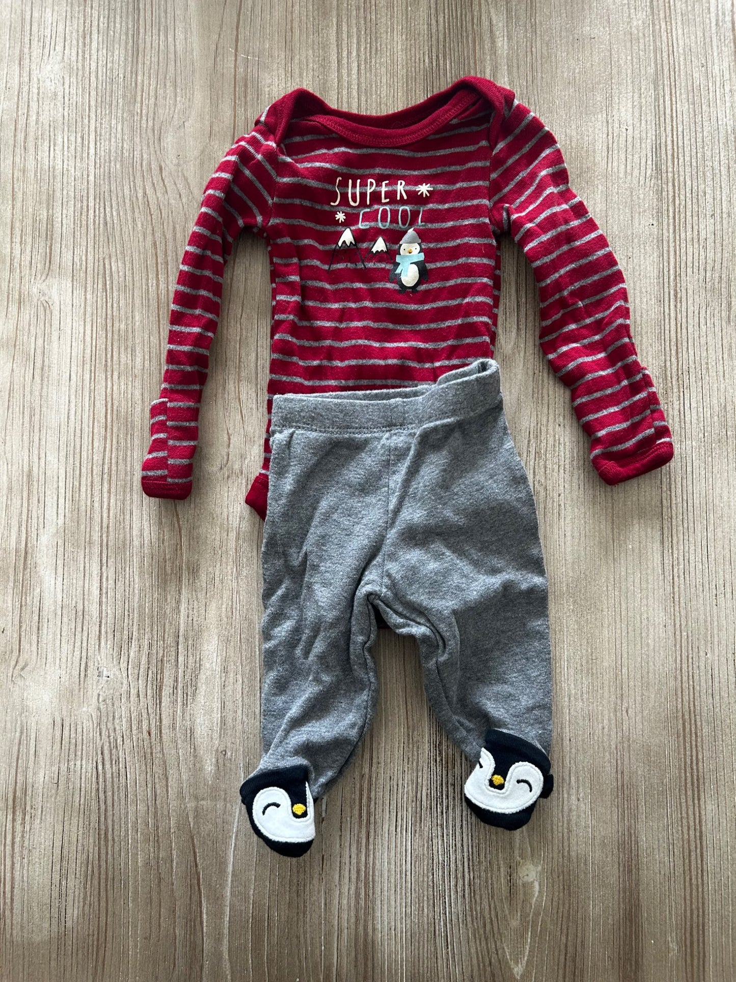 Penguin two piece outfit, Kids Newborn